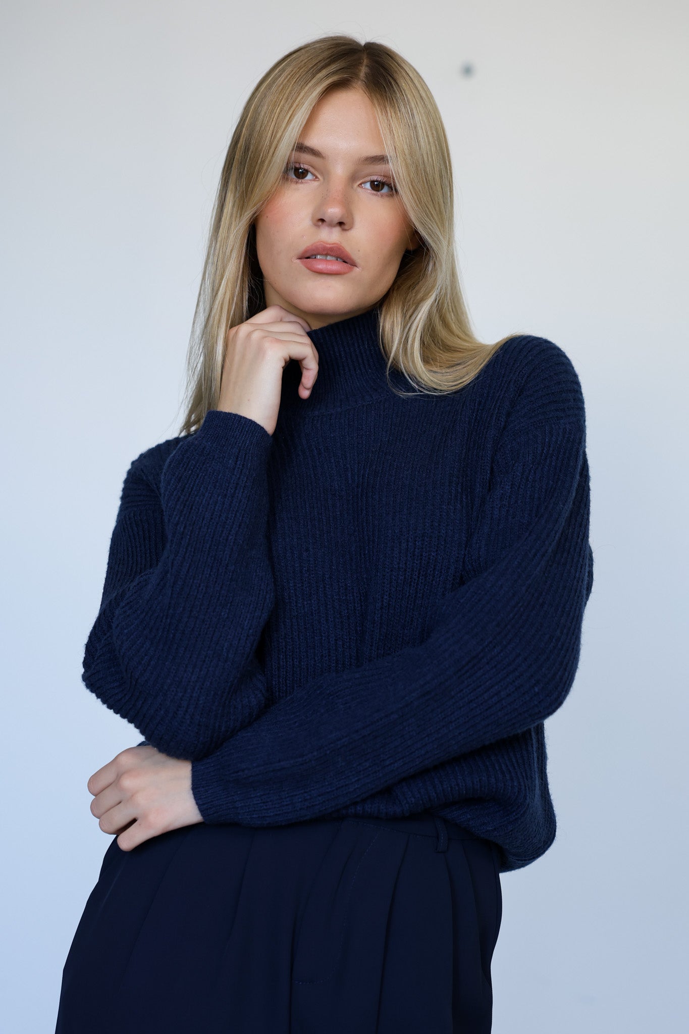 סריג גולף ראיין - כחול נייבי