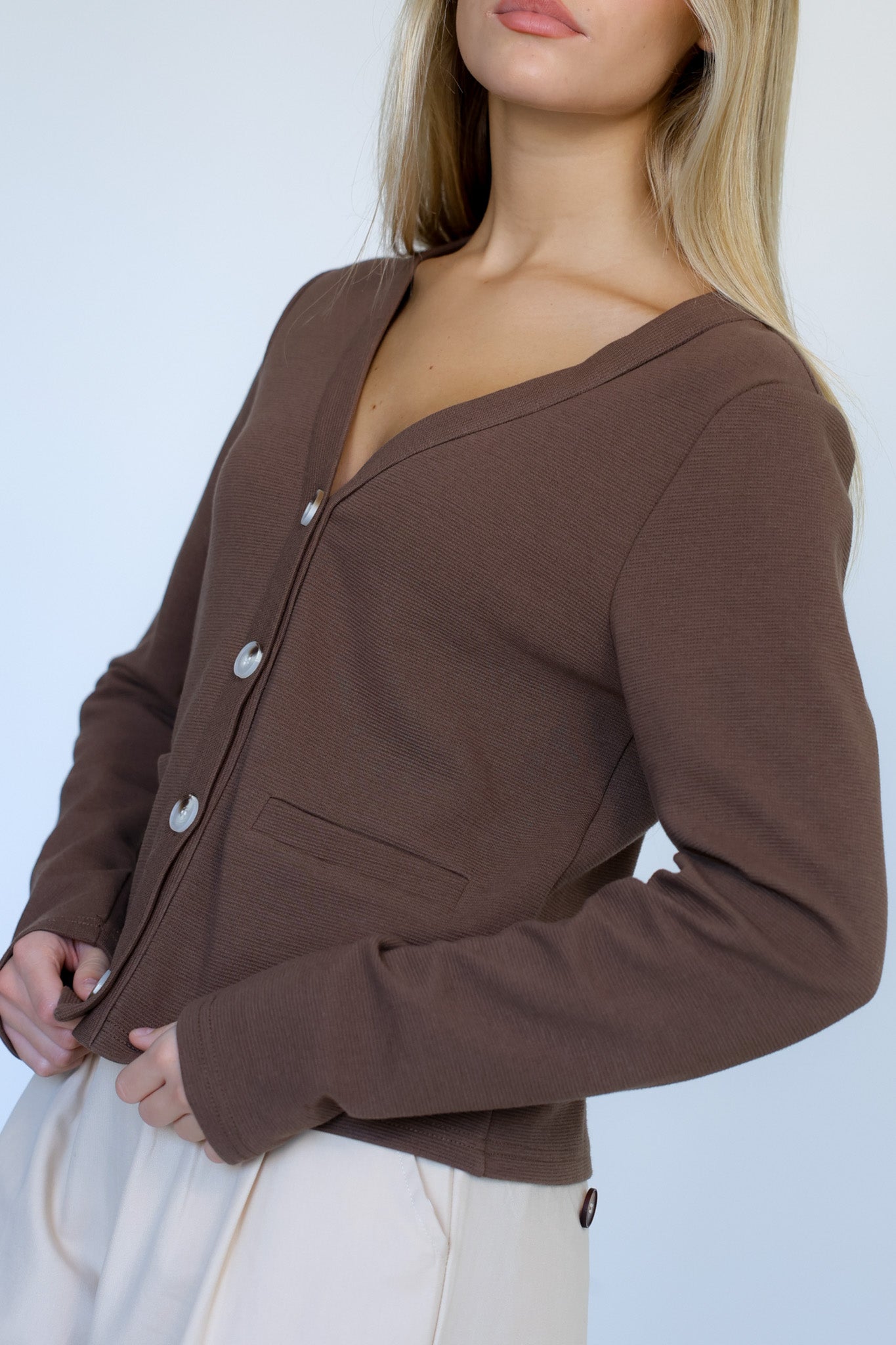 קרדיגן אייריס - חום