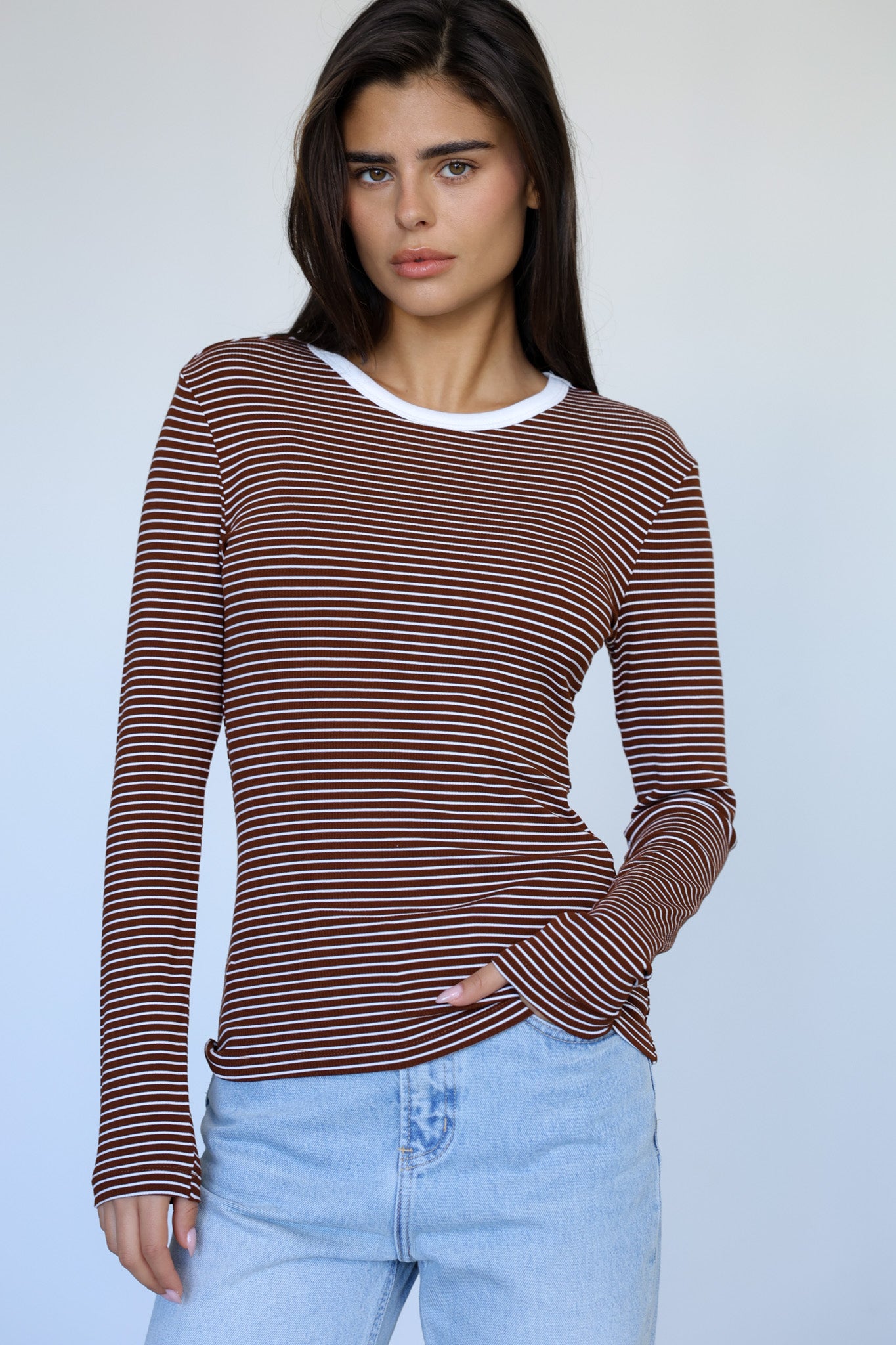 חולצת ורה - חום