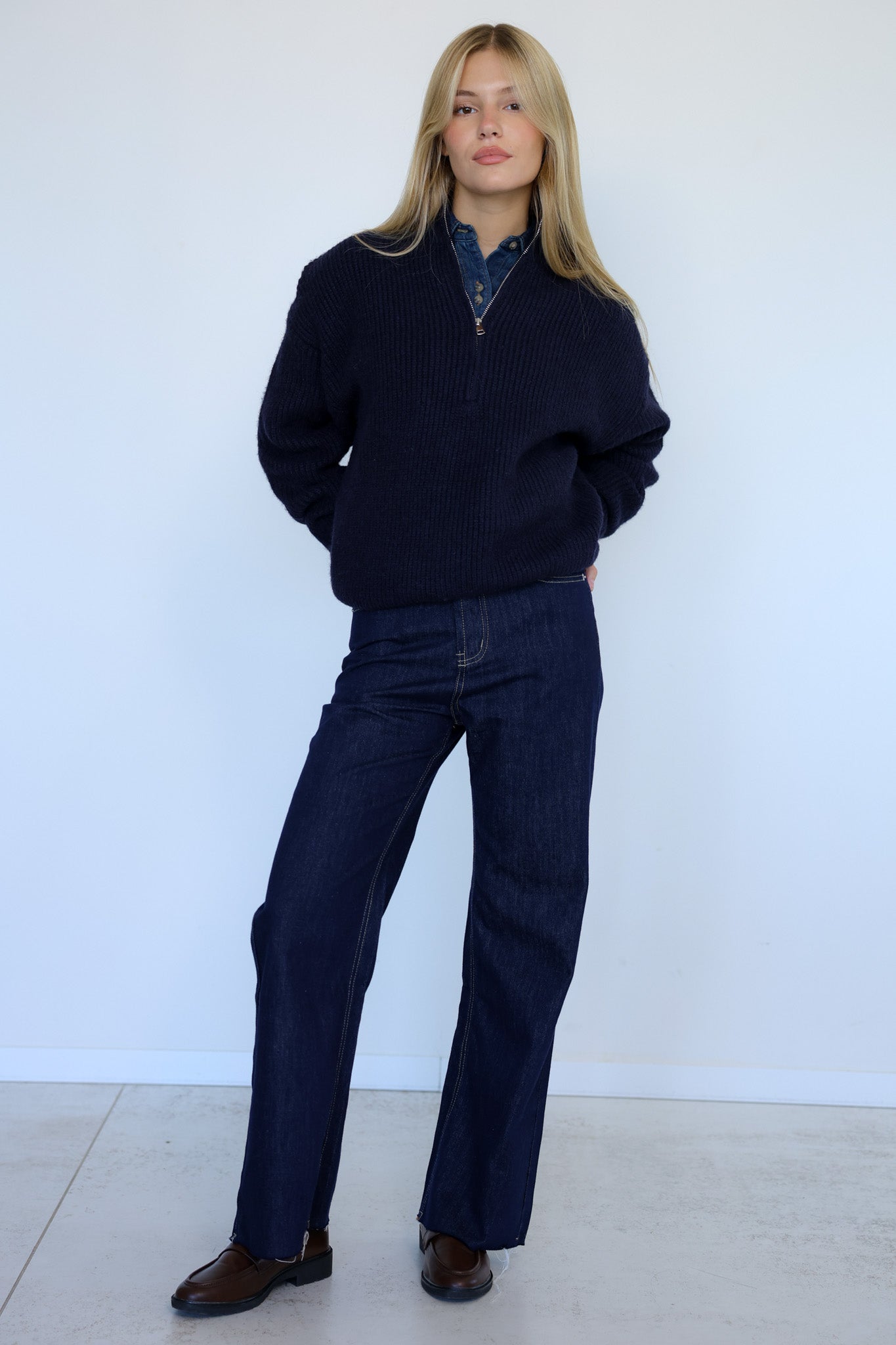 סריג דניאל - כחול נייבי