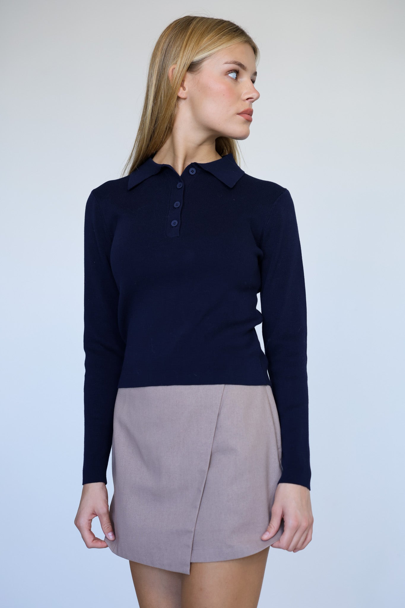 חולצת פולו אמיליה - בלוברי