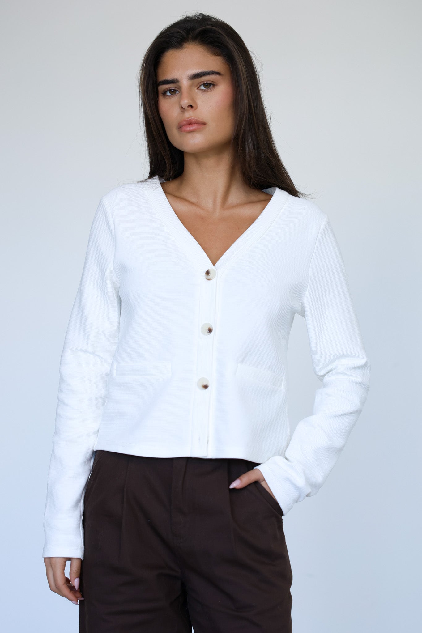 קרדיגן אייריס - לבן