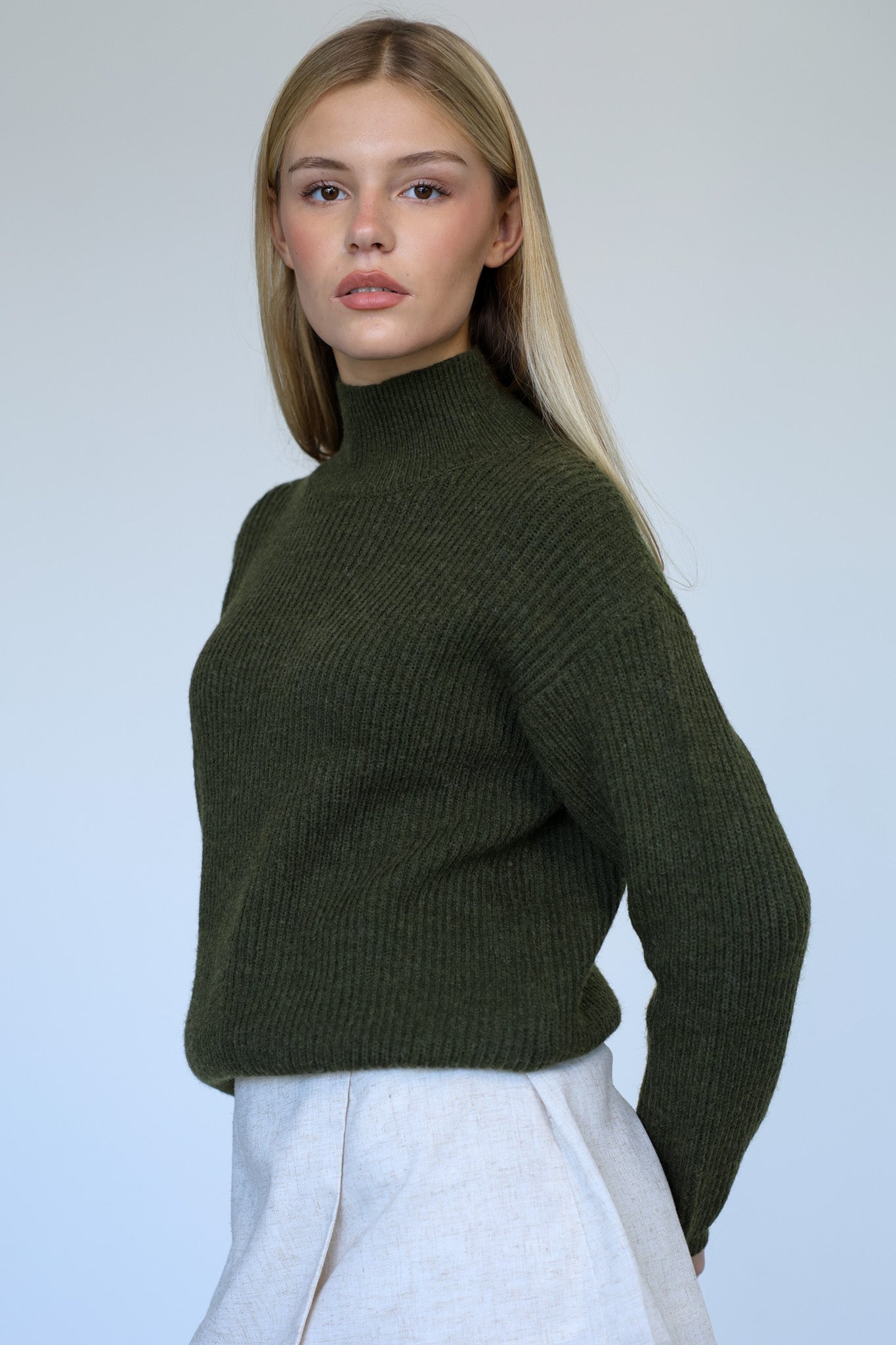 סריג גולף ראיין - ירוק זית