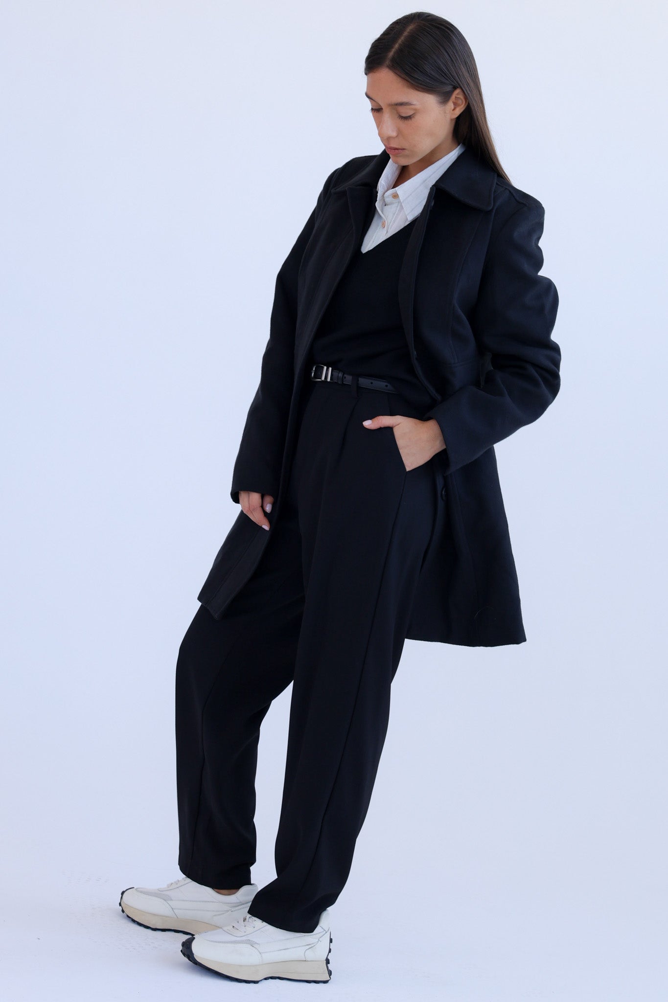 מעיל מרילנד - שחור