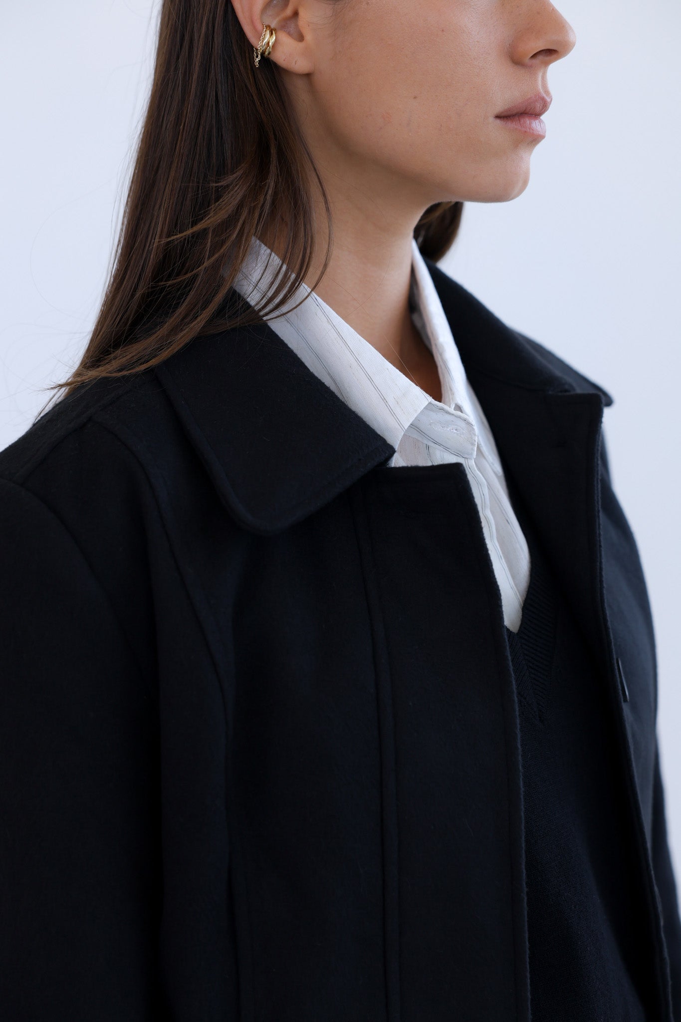 מעיל מרילנד - שחור