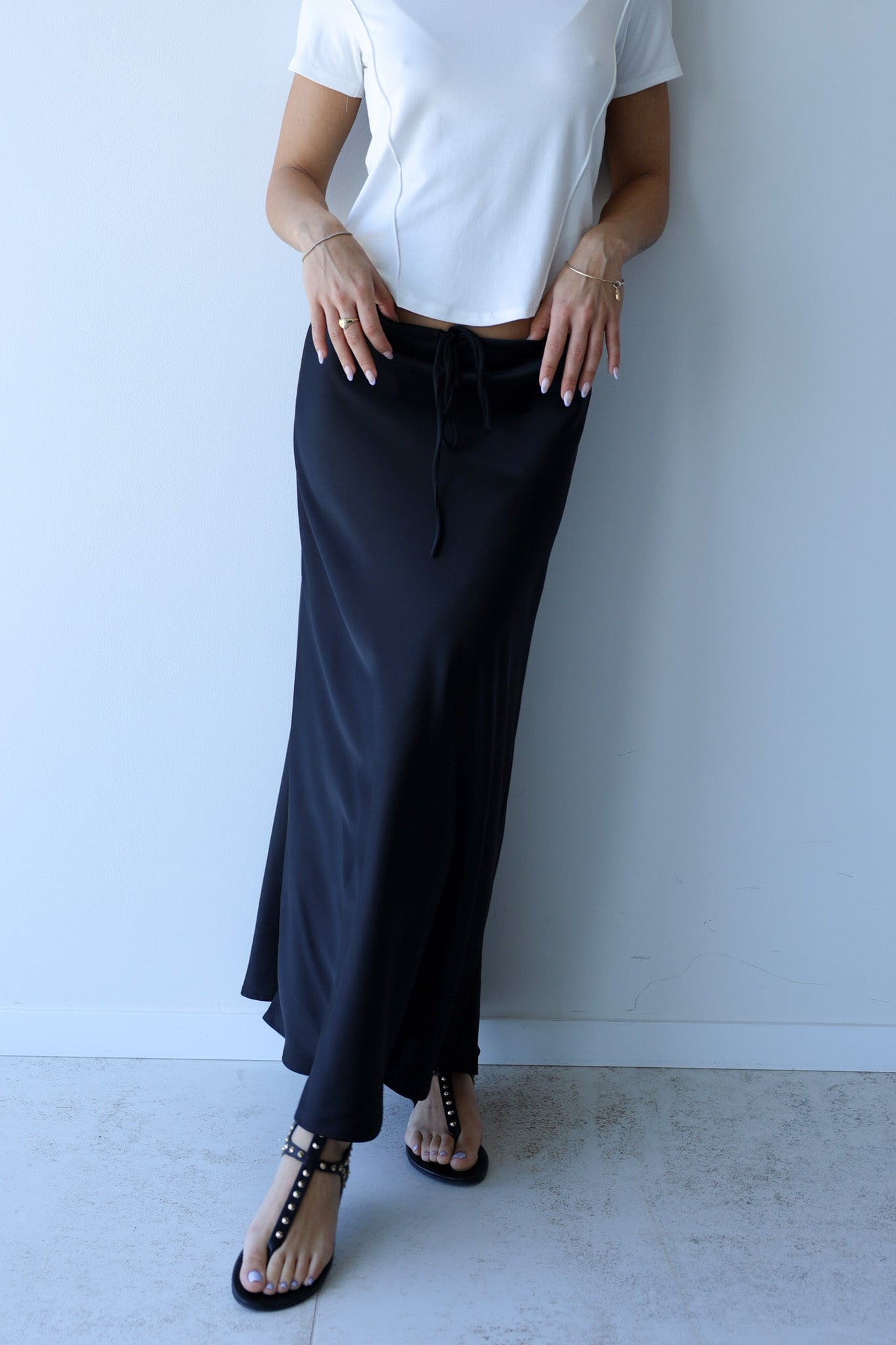 חצאית מקסי סטן - שחורה