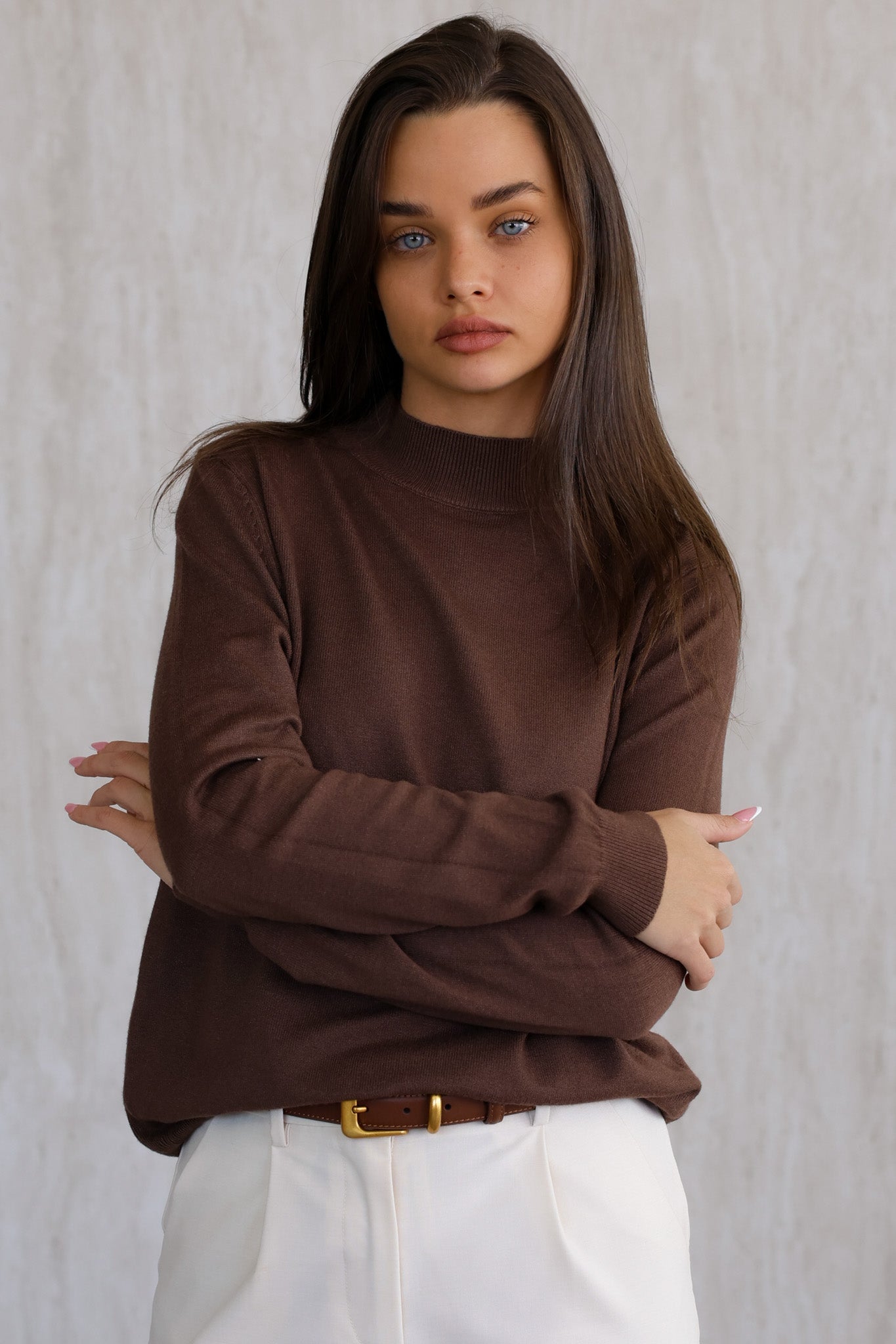 סריג לוסי ליין - חום