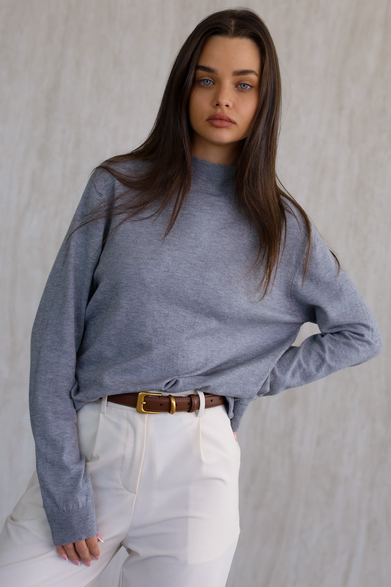 סריג לוסי ליין - אפור