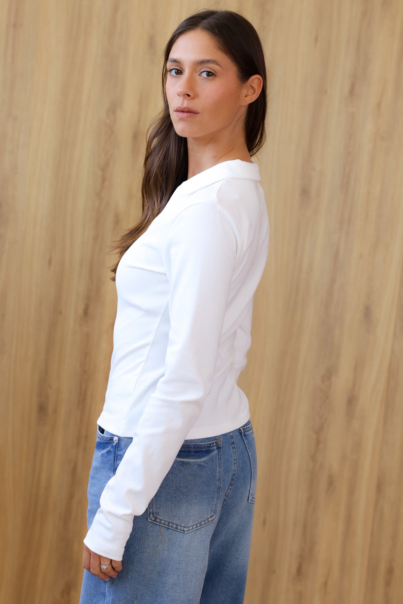 חולצת היילנד - לבנה