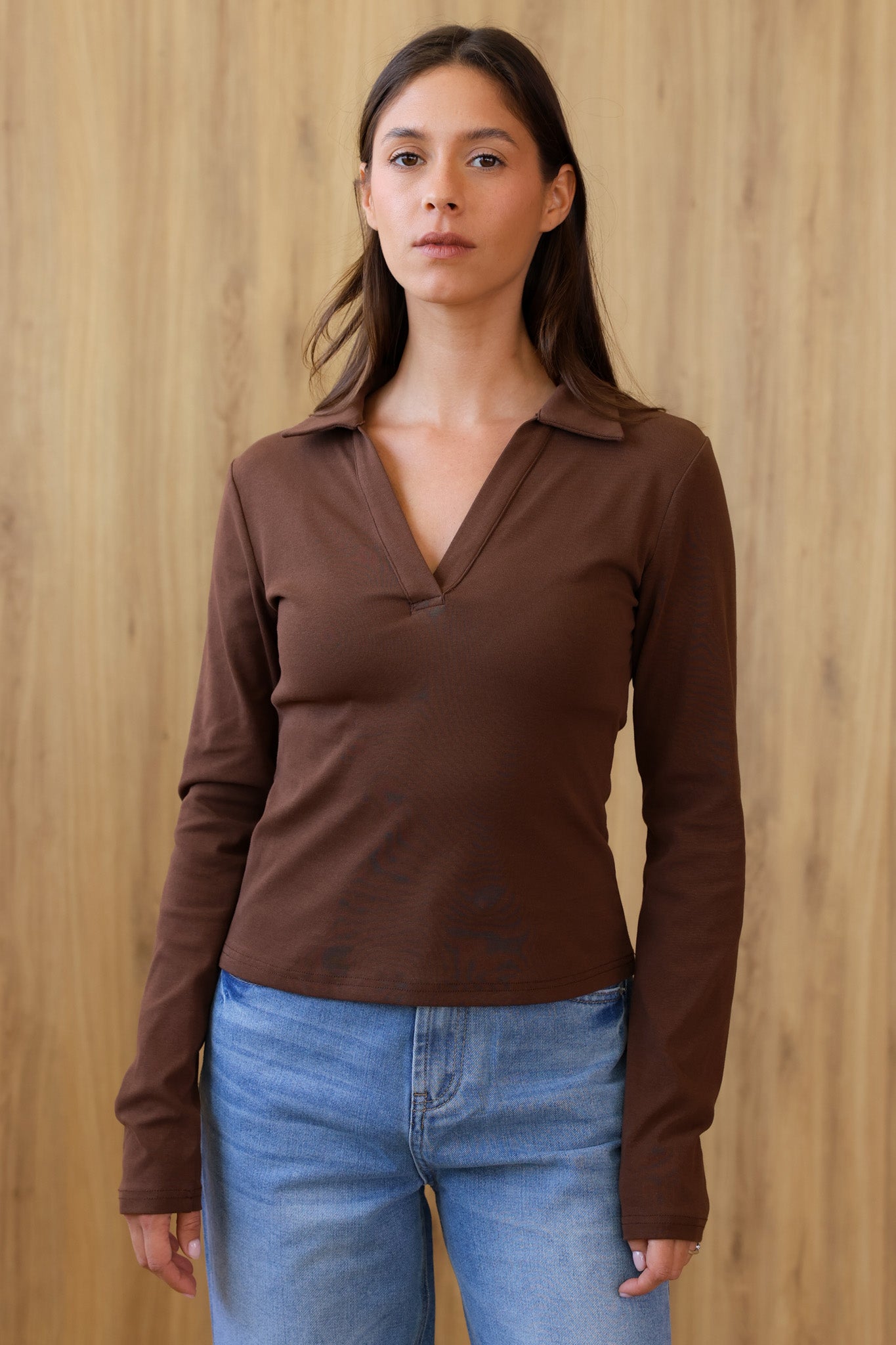 חולצת היילנד - חומה